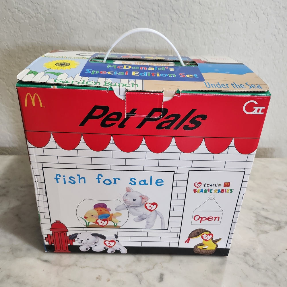 Vintage Mcdonalds Teenie Beanie Babies 2000 At The Zoo Pet Pals